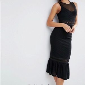 Black midi ASOS dress